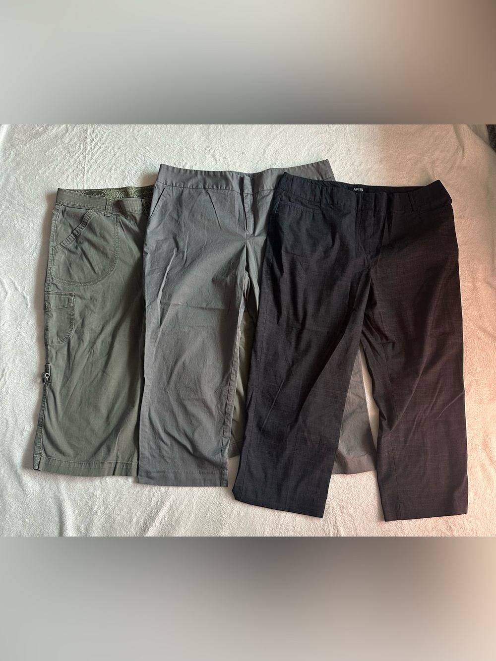 Womens Capri Pants Size 16 Lot of 3 Daisy Fuentes Apt 9 Gloria Vanderbilt Crop